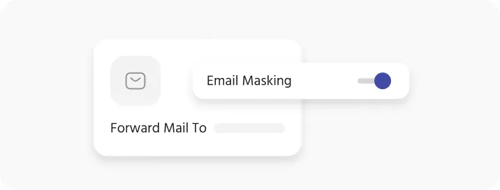 Email Masking interface